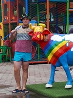 Рекламная фигура корова "Пальма", пластик - фото 49062