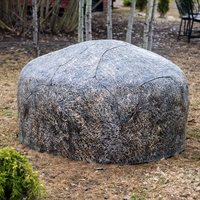 Крышка септика Валун Моераки, стеклопластик, d 125 см. - фото 49122