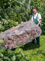 Крышка для септика Камень большой, фибергласс, d 130 x 135 см. - фото 49146