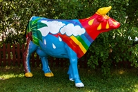 Рекламная фигура корова "Пальма", пластик - фото 49152