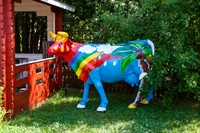 Рекламная фигура корова "Пальма", пластик - фото 49155