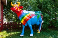 Рекламная фигура корова "Пальма", пластик - фото 49156