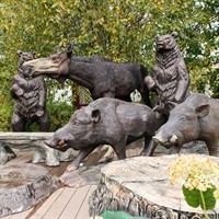 Ростовая фигура Медведь, фибергласс, 215 см. - фото 49220