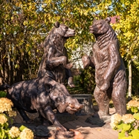 Ростовая фигура Медведь, фибергласс, 215 см. - фото 49224