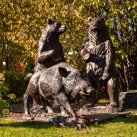 Фигура Кабан, пластик, 113 см.  - фото 49244