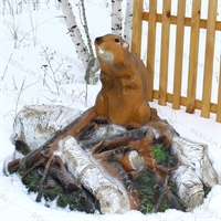 Крышка для септика Бобёр на запруде F07095 стеклопластик, ширина 92 см - фото 49677