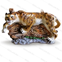 Садовая фигура Леопард на дереве - фото 49679