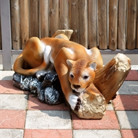 Садовая фигура Пума на дереве - фото 49680