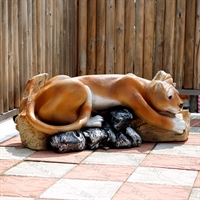 Садовая фигура Пума на дереве - фото 49683