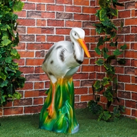 Садовая фигура Цапля в траве - фото 49686