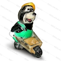 Садовая фигура Крот с тачкой - фото 49688