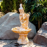 Садово-парковый фонтан  Девушка F03080 высота 100 см - фото 49704