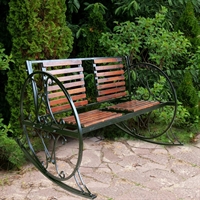 Кресло качалка кованое - фото 49736