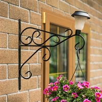 Кронштейн настенный для цветов с фонарем - фото 49762