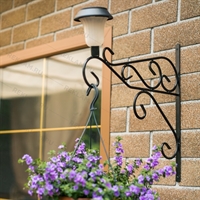 Кронштейн настенный для цветов с фонарем - фото 49763