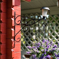 Кронштейн настенный для цветов с фонарем - фото 49765