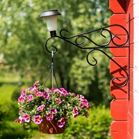 Кронштейн настенный для цветов с фонарем - фото 49767