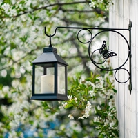 Кронштейн для цветов декоративный с бабочкой - фото 49838