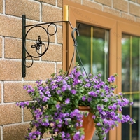 Кронштейн для цветов декоративный с бабочкой - фото 49842