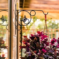 Кронштейн для цветов декоративный с бабочкой - фото 49843