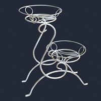 Подставка из металла на 2 цветка - фото 50063