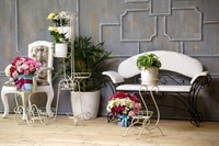 Подставка из металла на 2 цветка - фото 50066