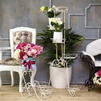 Подставка из металла на 2 цветка - фото 50067