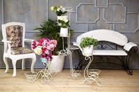 Подставка из металла на 2 цветка - фото 50068