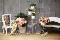 Подставка из металла на 2 цветка - фото 50071