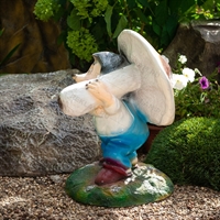 Садовая фигура Ежик с грибом - фото 50173