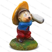 Садовая фигура Ежик с грибом - фото 50175