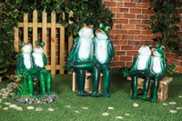 Фигурки Лягушки на скамейке - фото 50183