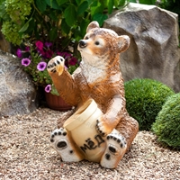 Фигурка Медведь с бочонком - фото 50191