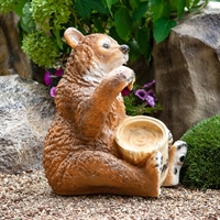 Фигурка Медведь с бочонком - фото 50193