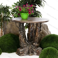 Декоративный стол Три ствола с деревянной столешницей U07504 - фото 50269