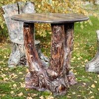 Декоративный стол Три ствола с деревянной столешницей U07504 - фото 50276