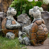 Лавка детская Черепахи U07524 стеклопластик и дерево - фото 50286