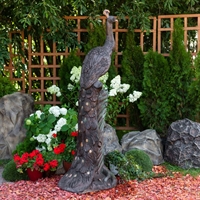 Фигура Павлин на ветке US07578 стеклопластик h=190 см - фото 50376