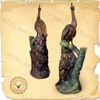 Фигура Павлин на ветке US07578 стеклопластик h=190 см - фото 50380