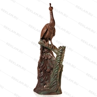 Фигура Павлин на ветке US07578 стеклопластик h=190 см - фото 50382