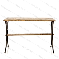 Стол для сада разборный 881-65R металл и дерево - фото 50405