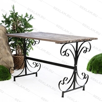 Стол для дачи разборный 881-61R металл и дерево - фото 50410