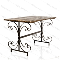 Стол для дачи разборный 881-61R металл и дерево - фото 50411