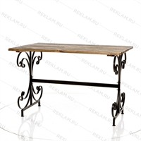 Стол для дачи разборный 881-61R металл и дерево - фото 50412