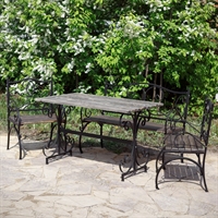 Стол для дачи разборный 881-61R металл и дерево - фото 50418