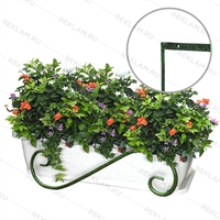 Кронштейн для балконных ящиков Волна 51-038 металл - фото 50497