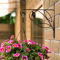 Кронштейн настенный для подвесного кашпо металл 52-033 - фото 50523