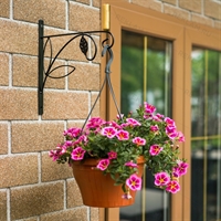 Кронштейн настенный для подвесного кашпо металл 52-033 - фото 50531