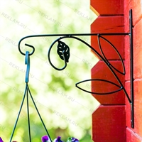 Кронштейн настенный для подвесного кашпо металл 52-033 - фото 50533