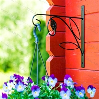 Кронштейн настенный для подвесного кашпо металл 52-033 - фото 50535